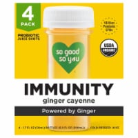 So Good So You® Immunity Ginger Cayenne Probiotic Shots Perspective: Main