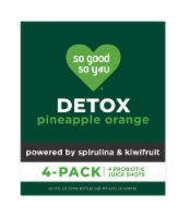 So Good So You® Detox Pineapple Orange Probiotic Shots Perspective: Main