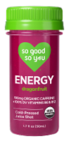 So Good So You® Dragonfruit Caffeinated Energy Shot Perspective: Main