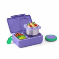 Omie OmieBox UP - Insulated Bento Lunch Box + 12 oz Thermos - Galaxy Purple Perspective: Main