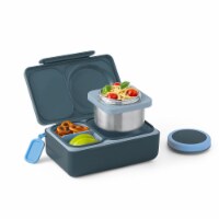 Omie OmieBox UP - Insulated Bento Lunch Box + 12 oz Thermos - Graphite Perspective: Main