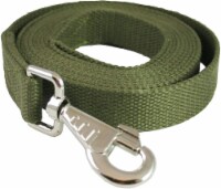 Heavy Duty Cotton Web Dog Leash 1.5  Extra Wide 10 Feet Long Training XLarge (Green)