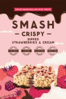 SMASHMALLOW SmashCrispy Dipped Strawberries & Cream Marshmallow Rice Treats Perspective: Main