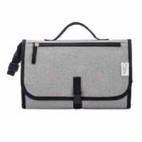Baby Portable Changing Pad, Diaper Bag, Travel Mat Station, Large, Solid Grey