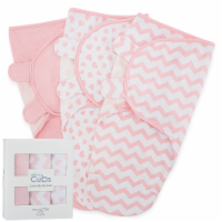 Swaddle Blanket Baby Girl Boy Easy Adjustable 3 Pack Infant Sleep Sack (Small, Pink)