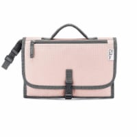 Baby Portable Changing Pad, Diaper Bag, Travel Mat Station, Large, Pink Blush