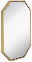 Hamilton Hills 24x36  Octagon Black Wall Mirror | Premium Wooden Frame