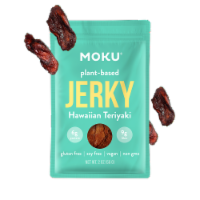 Moku Plant-Based Mushroom Jerky - Hawaiian Teriyaki Non-GMO Soy-Free Vegan - FREE Shipping