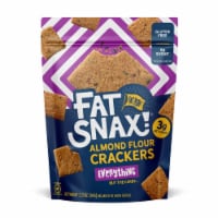 Fat Snax® Everything Almond Flour Crackers Perspective: Main