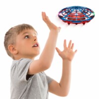 Scoot Combo Hand Operated Drone for Kids or Adults - Red/Blue Perspective: Main