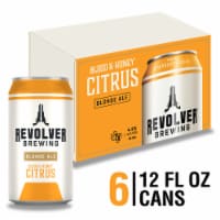 Revolver Blood&Honey Citrus Blonde Pale Ale Beer Cans Perspective: Main