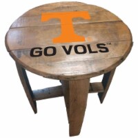 Barrel-Tops BTT-TENN-01 NCAA-TENNESSEE VOLUNTEERS Oak Barrel Table