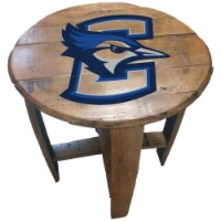 Barrel-Tops BTT-CRE-01 NCAA-CREIGHTON BLUEJAYS Oak Barrel Table