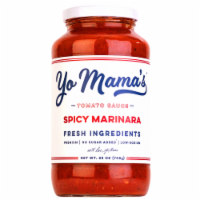 Yo Mama's Foods® Low-Carb Spicy Marinara Pasta Sauce Perspective: Main