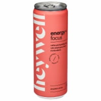 Heywell® Strawberry Lemon Sparkling Energy + Focus Drink Can Perspective: Main