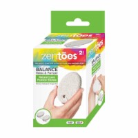 ZenToes Natural Lava Pumice Stone Pedicure Callus Remover Bar, Exfoliate Rough Skin - 2 Count