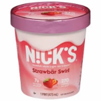 Nick's® Strawbär Swirl Swedish-Style Light Ice Cream
