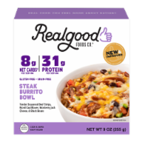 The Real Good Food Company® Steak Burrito Bowl Frozen Meal