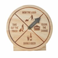 Light Autumn Dad's Birthday Gift - Funny Beer Gag & Chore Wheel