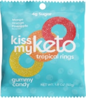 Kiss My Keto Mango Orange Pineapple Tropical Rings Gummy Candy