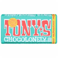 Tony's Chocolonely® Caramel Almond Nougat Pretzel and Sea Salt Milk Chocolate Bar Perspective: Main