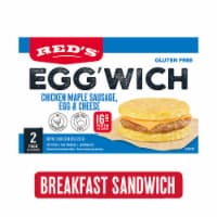 Red's Egg'Wich Chicken Maple Sausage Frozen Breakfast Sandwich Perspective: Main