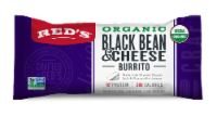 Red's® Organic Black Bean & Cheese Burrito Perspective: Main