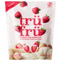 Tru Fru Hyper-Dried Strawberries Covered in White Chocolate Candy Bag Perspective: Main