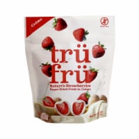 Tru Fru Hyper-Dried Strawberries Covered in White Chocolate Candy Bag Perspective: Main