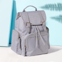 Sunveno Tweed Drawstring Buckle Diaper Backpack