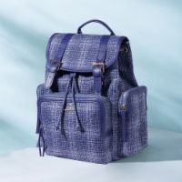Sunveno Tweed Drawstring Buckle Diaper Backpack