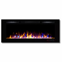 Regal Flame LW2050MC1 50 in. Fusion Built-in Ventless Recessed Wall Mounted Electric Fireplac