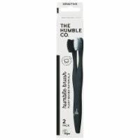 Humble Co Plant-Based Sensitive Toothbrush - White/Black Perspective: Main