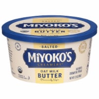Miyoko's Creamery Organic Hint of Sea Salt Oatmilk and Vegetable Oil Spreadable Vegan Butter Tub