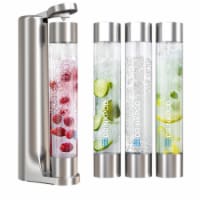 Fizzpod Home Soda Maker with 3 PET Bottles- Directly Carbonates Any Drink