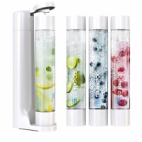 Fizzpod Home Soda Maker with 3 PET Bottles- Directly Carbonates Any Drink