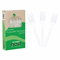 Eco-Friendly CPLA Disposable Flatware Forks (480 Count)