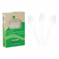 6" Eco-Friendly Disposable Cutlery Spoons (100 Count)
