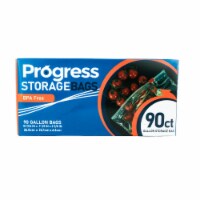 Progress Slider Food Storage Bags - Gallon, 90 count