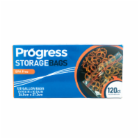 Progress Double Zipper Food Storage bags - Gallon, 120 count