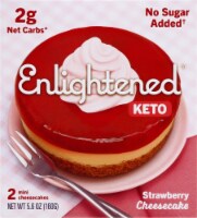 Enlightened Mini Keto Strawberry Cheesecakes