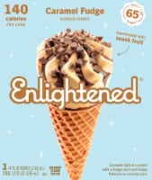 Enlightened® Ice Cream Caramel Fudge Sundae Cones