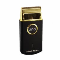 GAMMA+ Uno Single Foil Corded-Cordless USB Rechargeable Travel Shaver Black