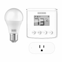 Black+Decker BDXSKSW01 Smart Home Kit with Smart Thermostat, Light, and Plug