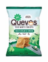 Quevos Egg White Chips - Sour Cream & Onion