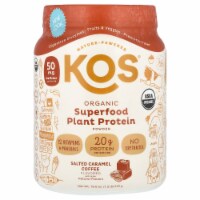 KOS Organic Superfood Plant Protein Powder Salted Caramel Coffee - 1.2 lb (555 g) Perspective: Main