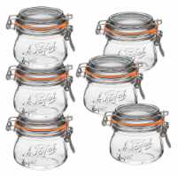 Le Parfait Super Jars – French Glass Round Jars With Airtight Lid For Canning Food Storage