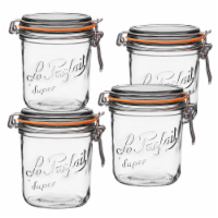 Le Parfait Super Jars – French Glass Round Jars With Airtight Lid For  Canning Food Storage, 4 pk / 16 fl oz - Fred Meyer