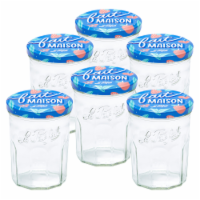Le Parfait Jam Jar – French Glass Faceted Jar With Twist Lid For Preserving Drinkware Storage
