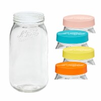 Le Parfait Screw Top Jars – Large French Glass Jars For Pantry Storage Preserving Bulk Goods